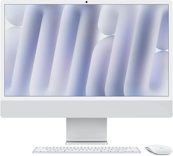 Моноблок Apple iMac 24 Silver (M4, 2024, Four ports) (MWUU3) A729501 - фото 125953