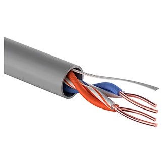Кабель UTP 4PR 24AWG медь CAT5E 100МГц PVC серый PROconnect 17862 - фото 67523