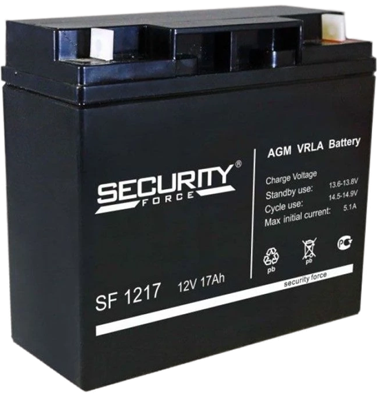 Аккумуляторная батарея Security Force SF 1217 n12687 - фото 73542