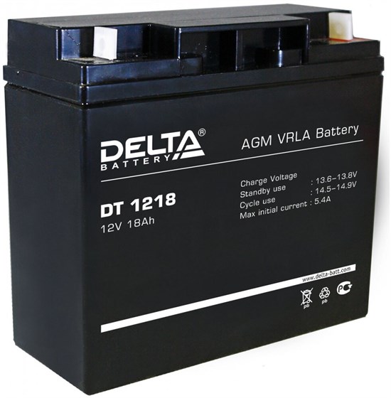 Аккумуляторная батарея Delta DT1218 n12366 - фото 73643