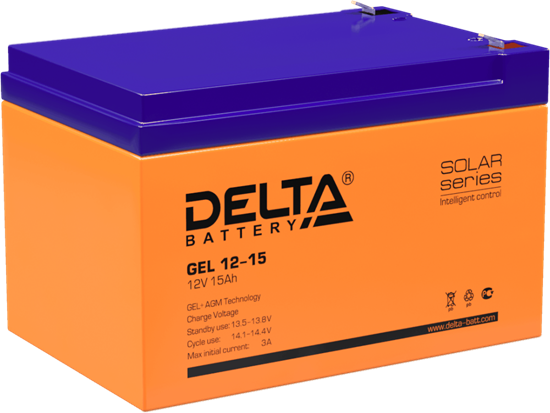 Аккумуляторная батарея Delta GEL 12-15 n12403 - фото 73670