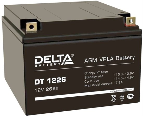 Аккумуляторная батарея Delta DT1226 n12367 - фото 73891