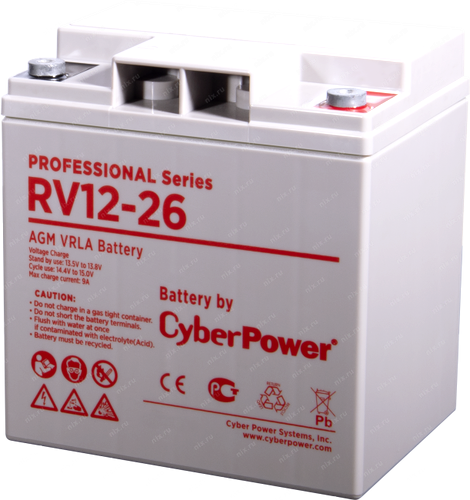 Аккумуляторная батарея CyberPower RV 12-26 n12339 - фото 73914