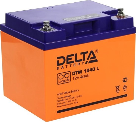 Аккумуляторная батарея Delta DTM 1240 L n12380 - фото 74265