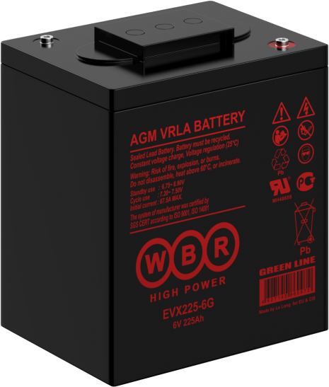 Аккумуляторная батарея WBR EVX225-6G n12707 - фото 74371