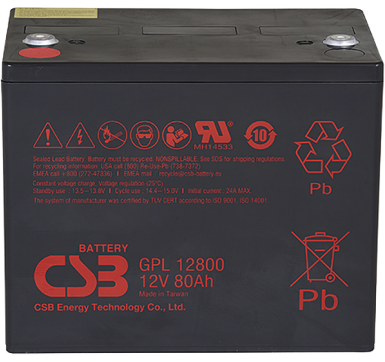 Аккумуляторная батарея CSB GPL12800 n12285 - фото 74487