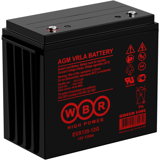 Аккумуляторная батарея WBR EVX135-12G n12706 - фото 74498