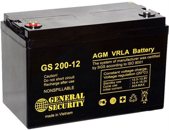 Аккумуляторная батарея General Security GS200-12 n12535 - фото 74570
