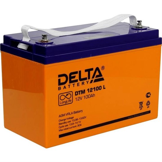 Аккумуляторная батарея Delta DTM12100L n12387 - фото 74596