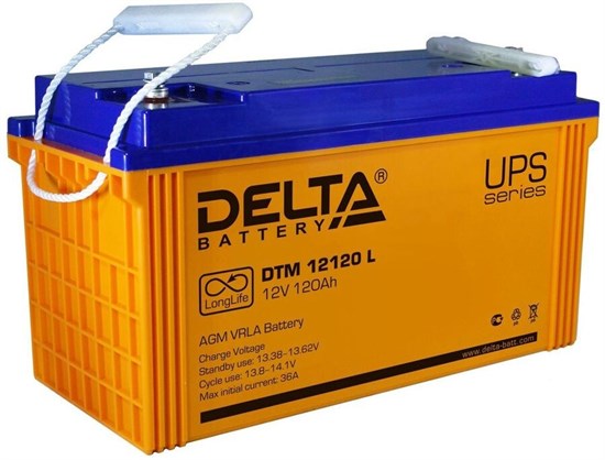 Аккумуляторная батарея Delta DTM12120L n12389 - фото 74675