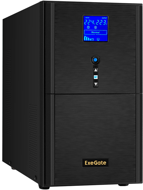 ИБП ExeGate SineTower SN-3000.LCD.AVR.3SH.1C13.RJ.USB F666920 - фото 76378