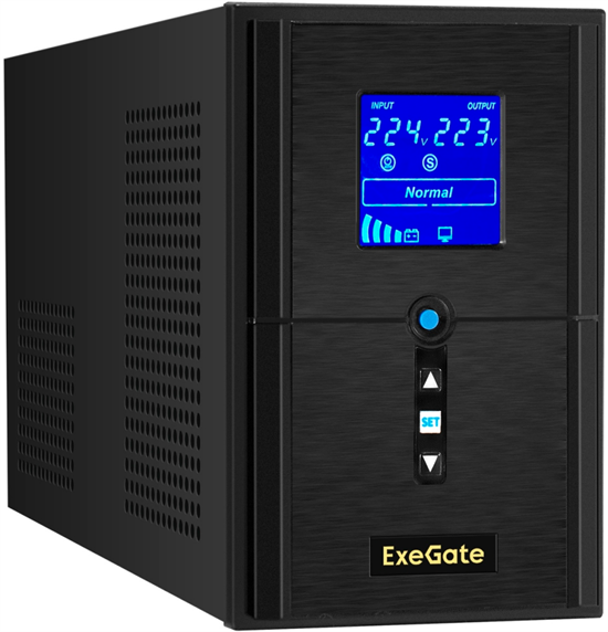 ИБП ExeGate SineTower SN-1000.LCD.AVR.2SH.1C13.USB F666911 - фото 77135