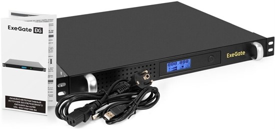 ИБП ExeGate 1U ServerRM UNL-1000.LCD.AVR.6C13.RJ.USB.1U F723461 - фото 77280