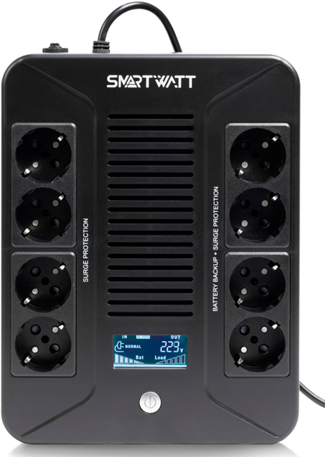 ИБП SMARTWATT UPS SAFE PRO LCD 1000 F678230 - фото 77516