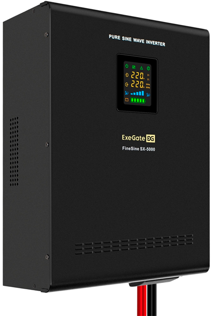 ИБП + батарея ExeGate FineSine SX-5000.LCD.AVR.2SH.T + 4x DT 1240 (40Ач) F665778 - фото 78315
