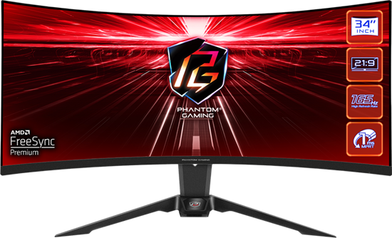 Монитор ASRock 34  Phantom Gaming PG34WQ15R2B F49761 - фото 83237