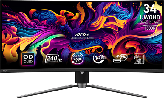 Монитор MSI 34  MPG 341CQPX QD-OLED F713393 - фото 85379