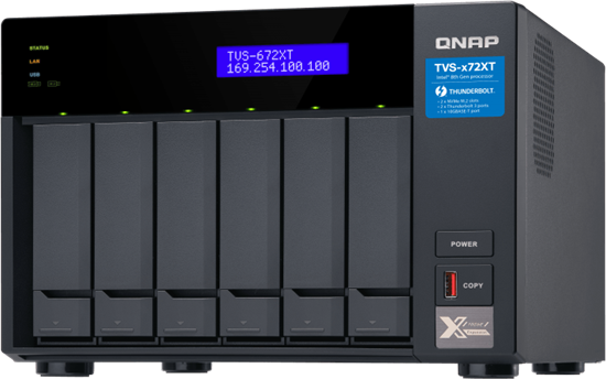 Сетевое хранилище (NAS) QNAP TVS-672XT-i3-8G F323456 - фото 87714