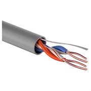 Кабель UTP 4PR 24AWG медь CAT5E 100МГц PVC серый PROconnect 17862