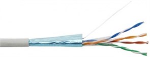 Кабель FTP 4PR 24AWG, CCA, CAT5e, PVC серый, PROconnect 17857