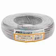 Кабель FTP 4PR 24AWG CCA CAT5e PVC серый PROconnect 17858