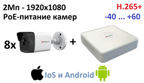 DS-N208P(C)+DS-i200(D)(2.8)x8 HiWatch 27056