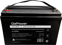 Аккумуляторная батарея GoPower LA-122000 n12573