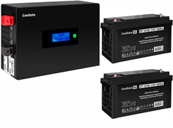 ИБП ExeGate IdealSine SR-1500.LCD.2SH + 2x DT 12120 (120Ач) F682411