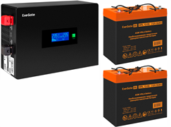 ИБП ExeGate IdealSine SR-1500.LCD.2SH + 2x HRL 12-55 (55Ач) F682417
