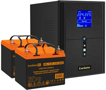 ИБП + батарея ExeGate SineTower SZ-2000.LCD.AVR.3SH.1C13.USB + 2x HRL 12-33 (33Ач) F665954