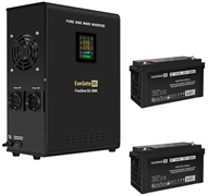 ИБП + батарея ExeGate FineSine SX-2000.LCD.AVR.2SH + 2x DT 12120 (120Ач) F666952