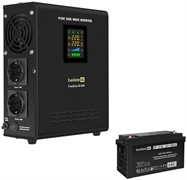 ИБП + батарея ExeGate FineSine SX-800.LCD.AVR.2SH + DT 12120 (120Ач) F666946
