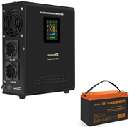ИБП + батарея ExeGate FineSine SX-800.LCD.AVR.2SH + HRL 12-100 (100Ач) F671904