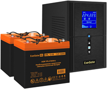 ИБП + батарея ExeGate SineTower SZ-1500.LCD.AVR.2SH.1C13.USB + 2x HRL 12-55 (55Ач) F665932