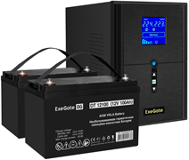 ИБП + батарея ExeGate SineTower SZ-2000.LCD.AVR.3SH.1C13.USB + 2x DT 12100 (100Ач) F665943
