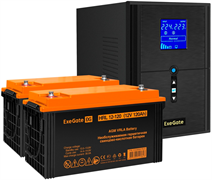 ИБП + батарея ExeGate SineTower SZ-2000.LCD.AVR.3SH.1C13.USB + 2x HRL 12-120 (120Ач) F665944