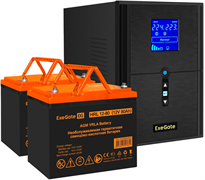 ИБП + батарея ExeGate SineTower SZ-2000.LCD.AVR.3SH.1C13.USB + 2x HRL 12-80 (80Ач) F665971