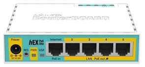 Маршрутизатор (роутер) MikroTik hEX PoE lite F198548
