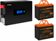 ИБП ExeGate IdealSine SR-1500.LCD.2SH + 2x HRL 12-75 (75Ач) F682422 - фото 76189
